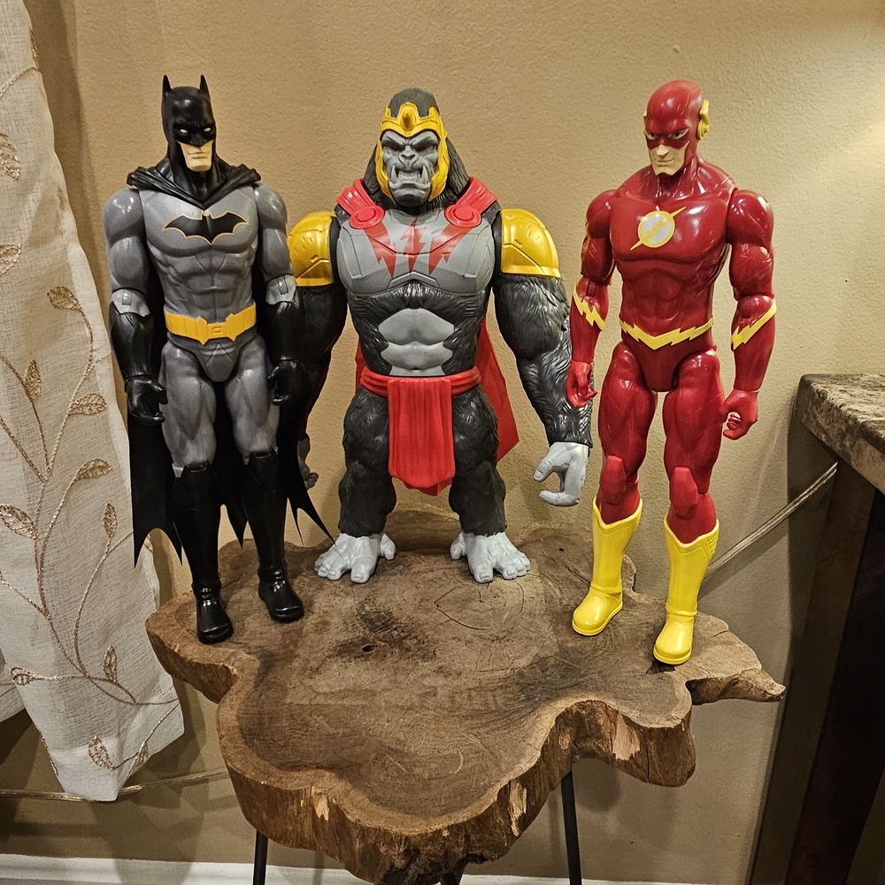 DC Comics Action Figure Trio -Batman, The Flash, & Gorilla Grodd
